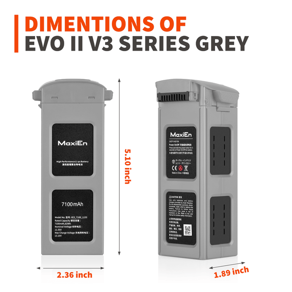 Autel Robotics EVO II Drone Battery 7100mAh - Grey